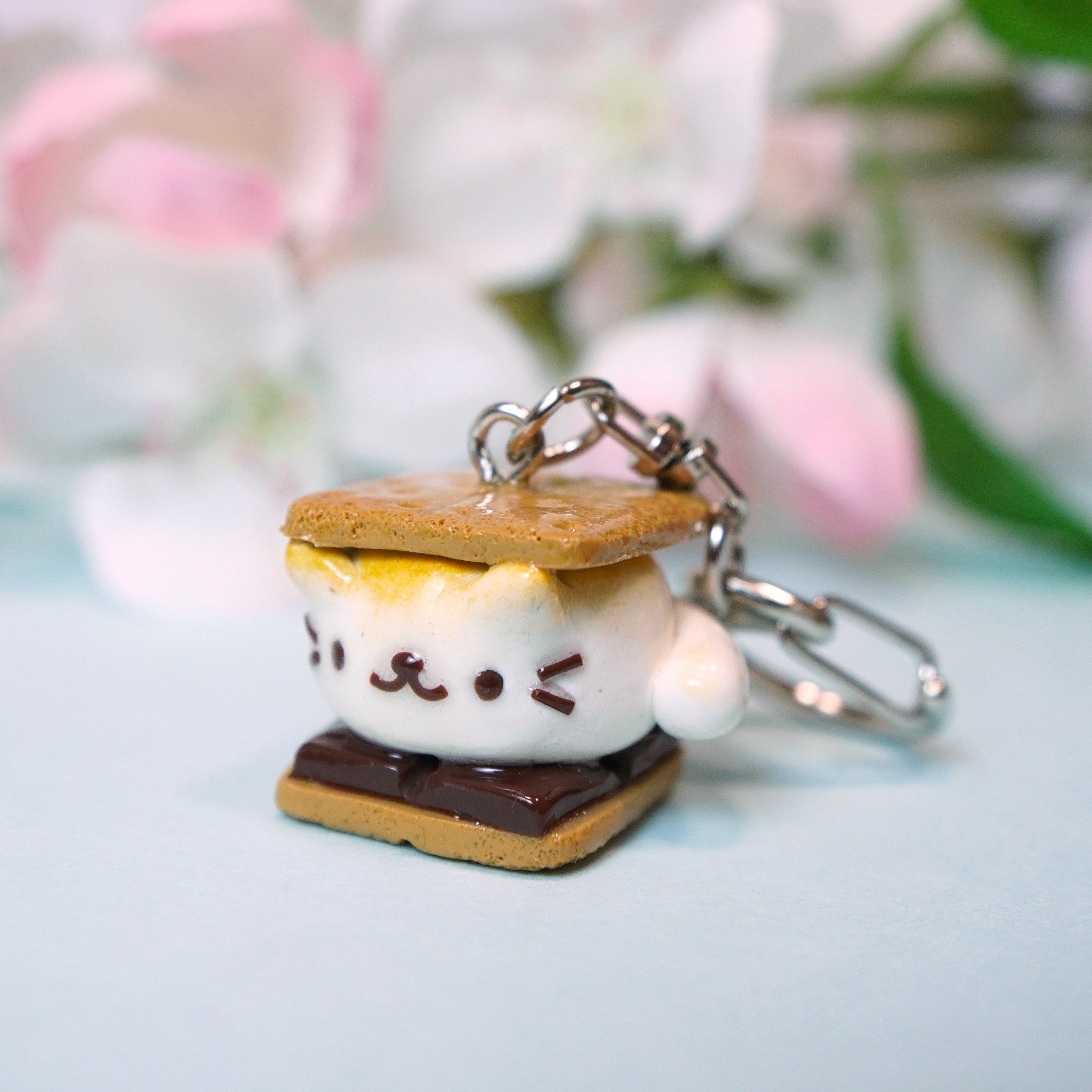 Smores Cat and Dog Keychain