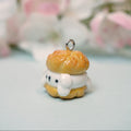 Polymer Puns Cream Pup Keychain