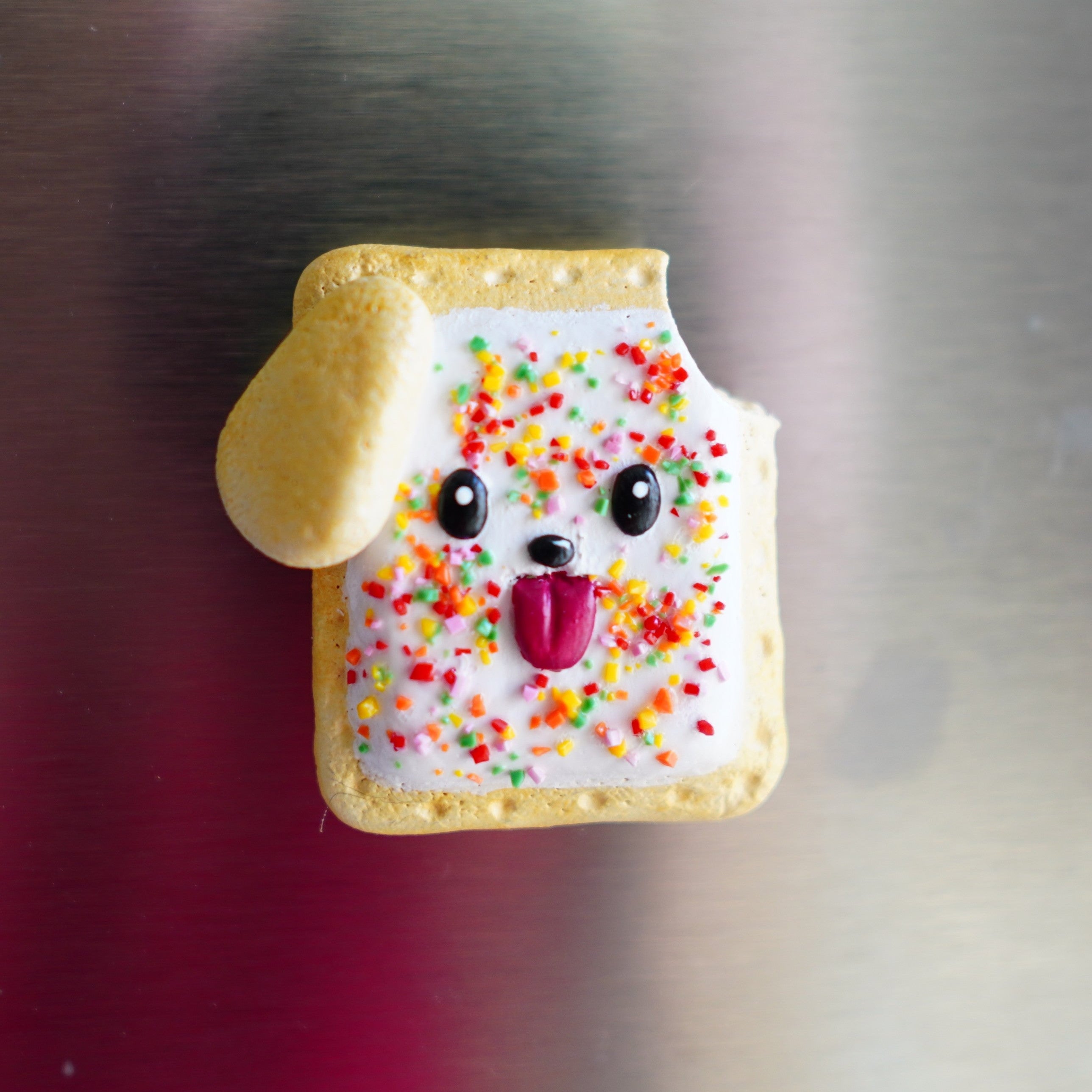 Polymer Puns Pup Tart Magnets