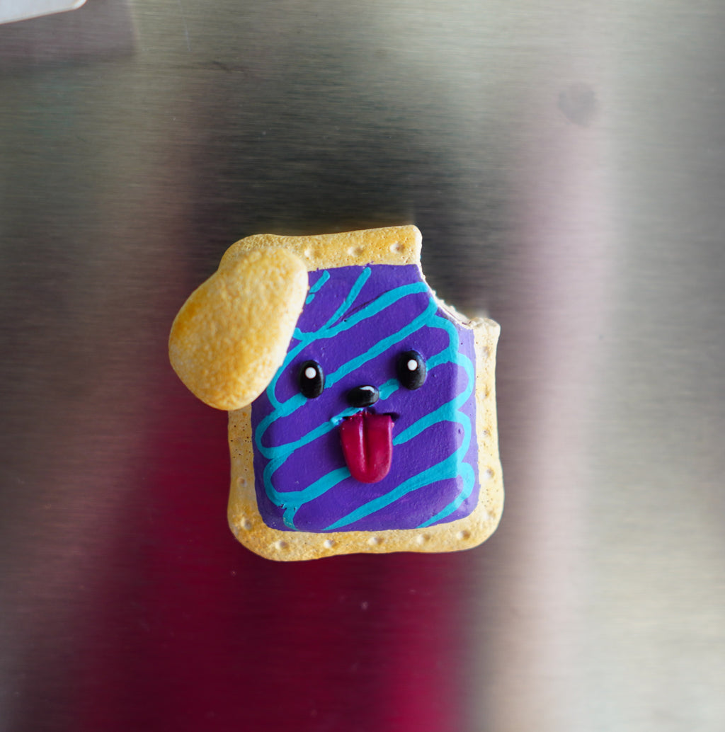 Polymer Puns Pup Tart Magnets