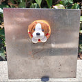 Polymer Puns Beagle Bagel and Beagle Bite Magnets