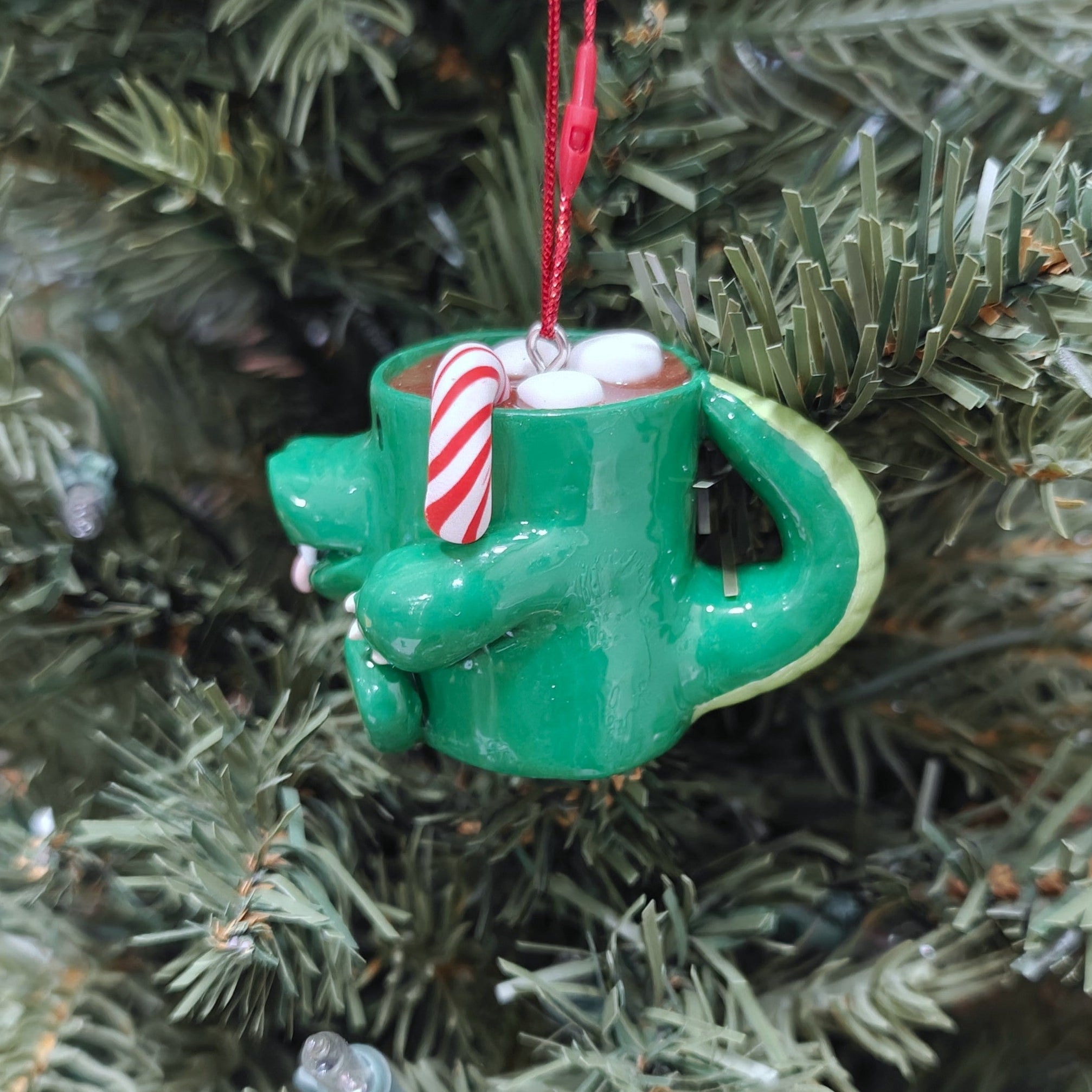 Polymer Puns Hot Croclate Ornament