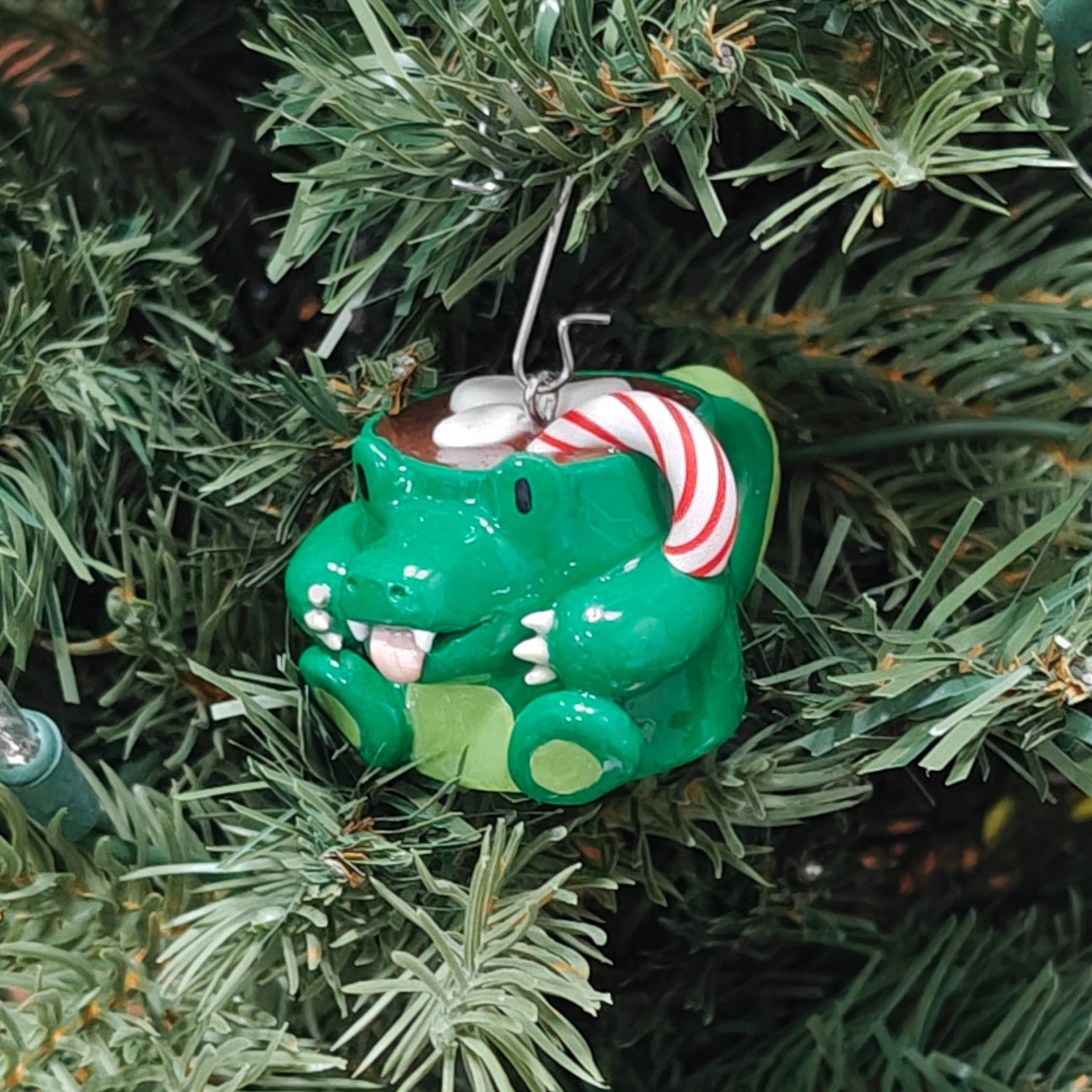 Polymer Puns Hot Croclate Ornament