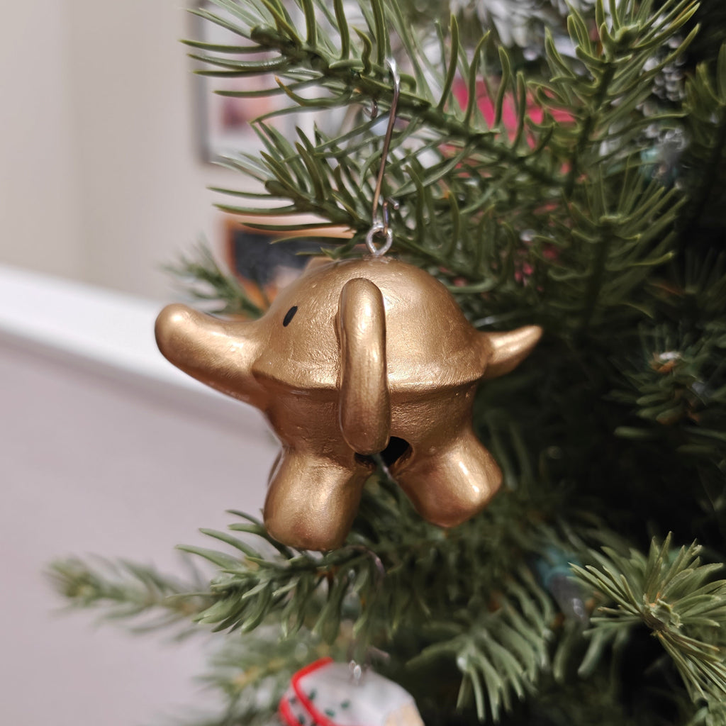 Polymer Puns Jingle Bellephant Ornament