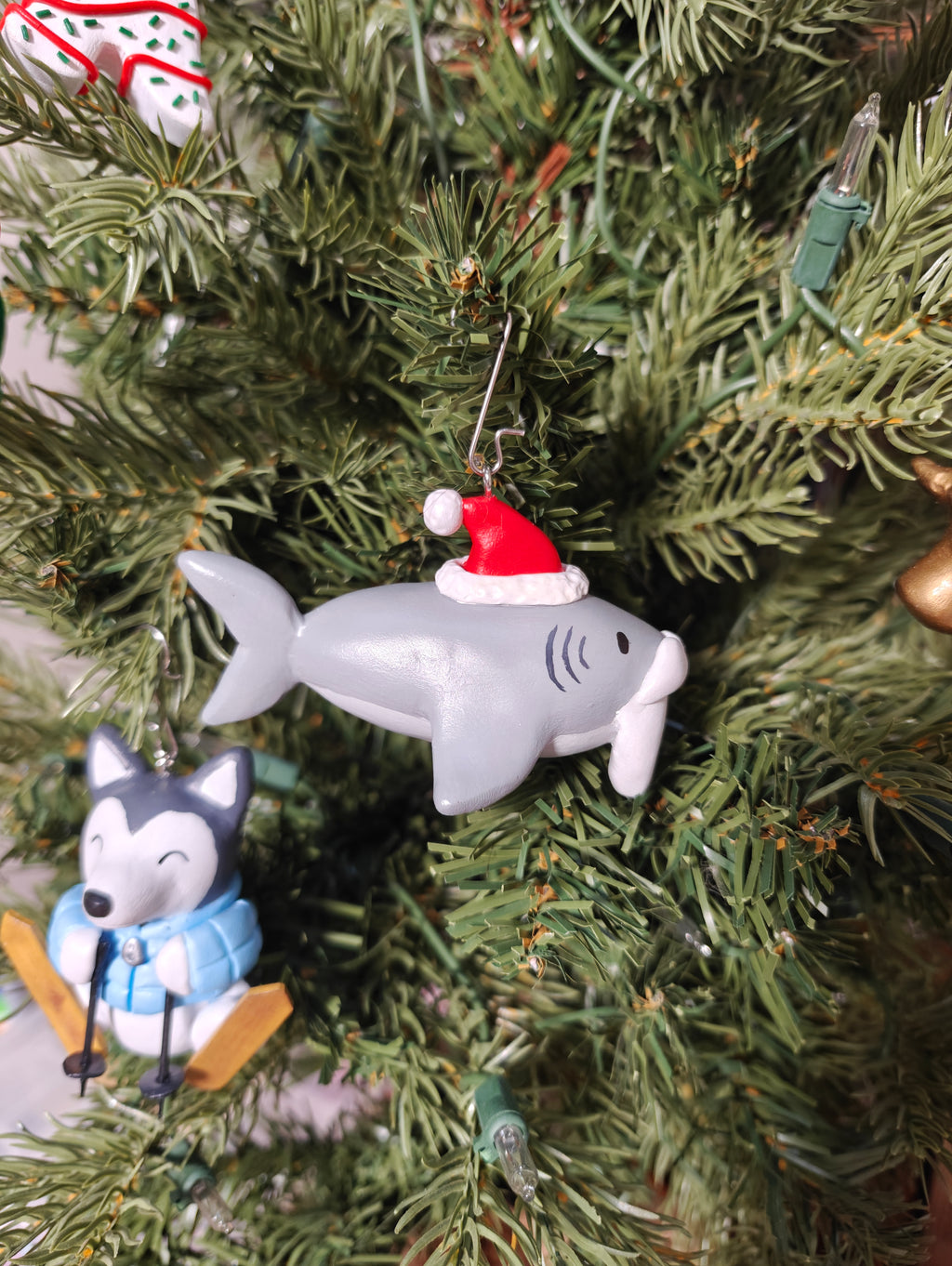 Polymer Puns Santa Jaws Ornament