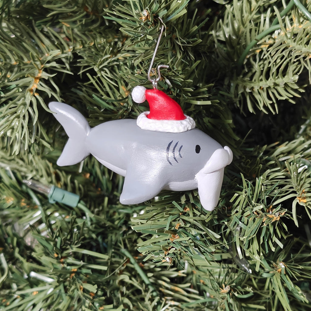 Polymer Puns Santa Jaws Ornament