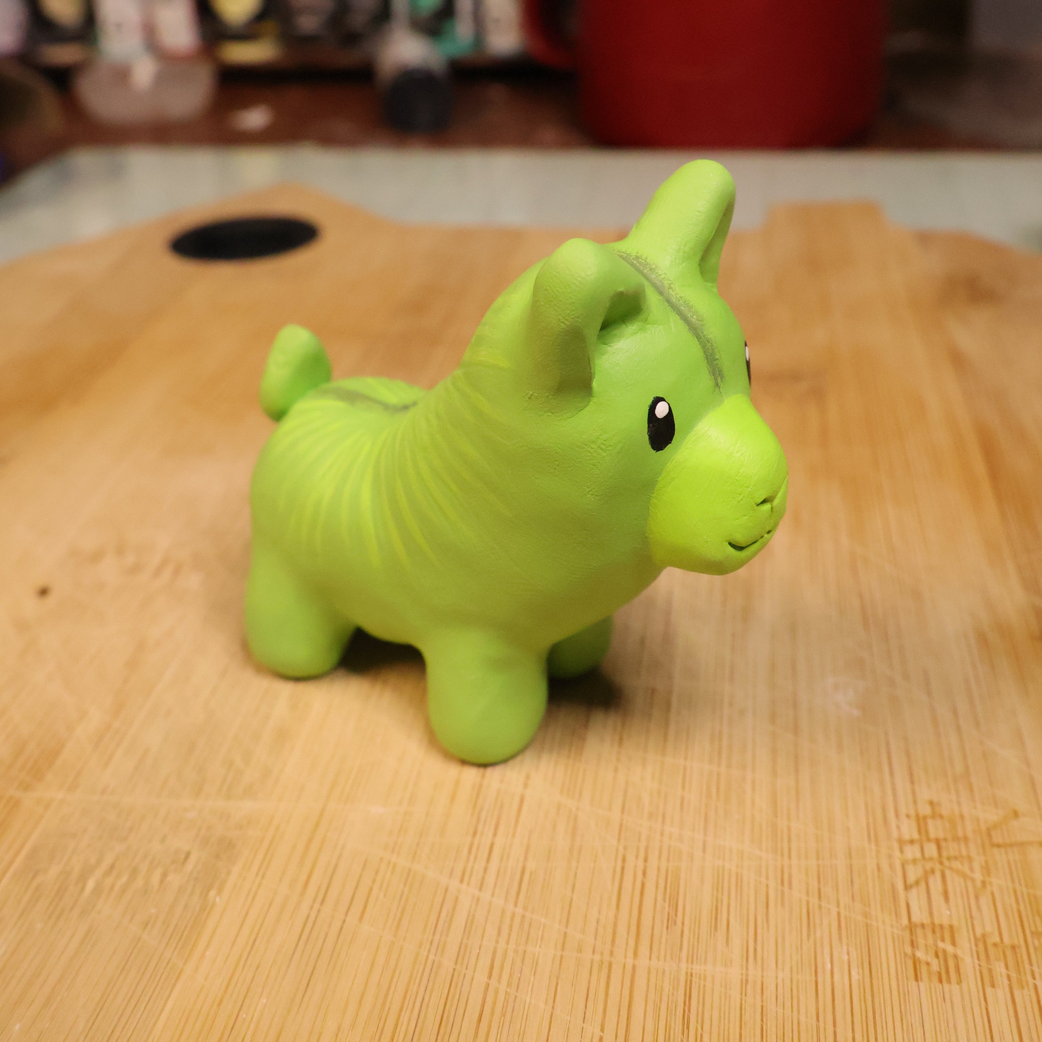 Polymer Clay Llama Bean Figurine