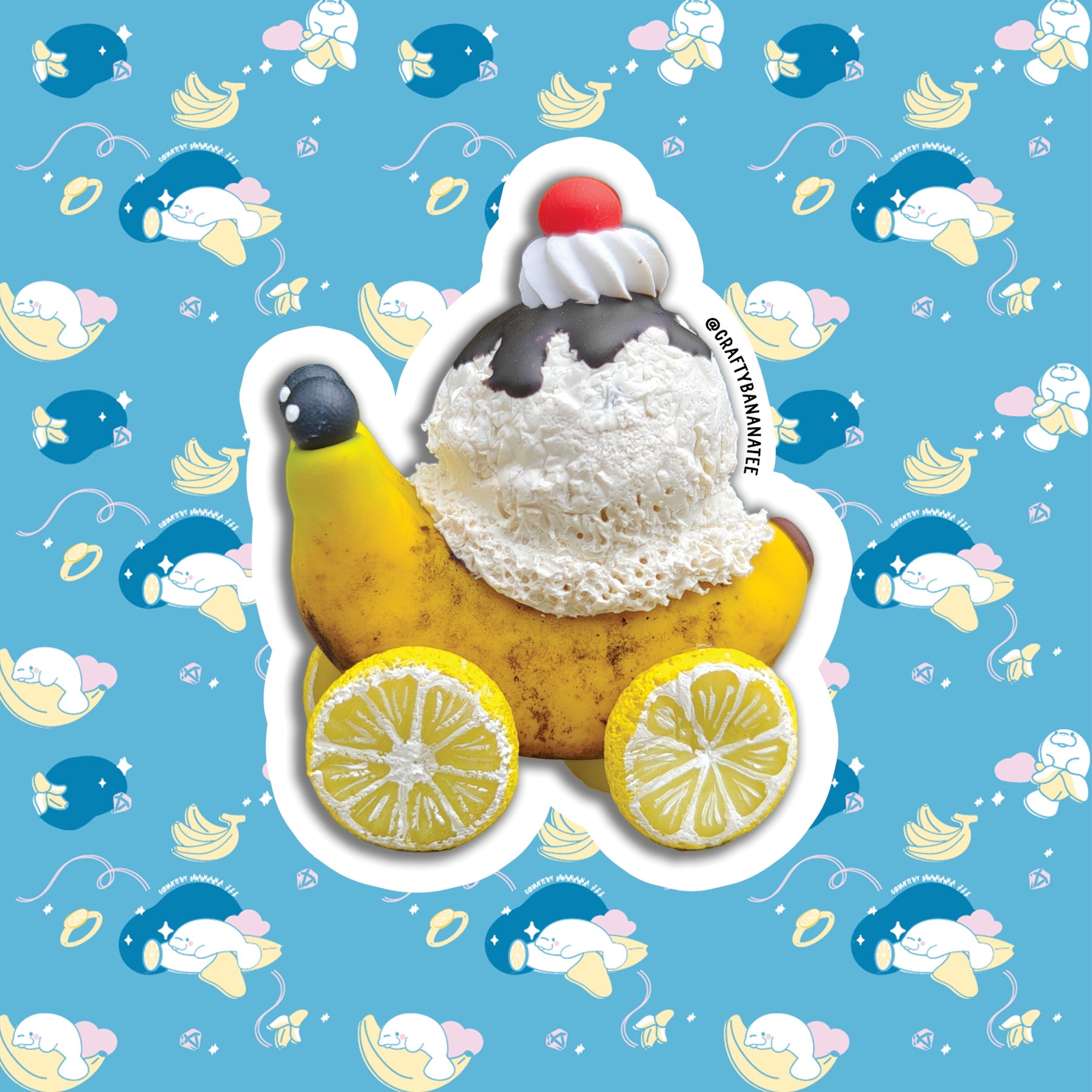 Banana Slug Bug Sticker